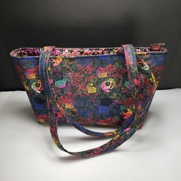 Day of The Dead "Dia de los Muertos" Handmade Handbag - Picture 3 of 5
